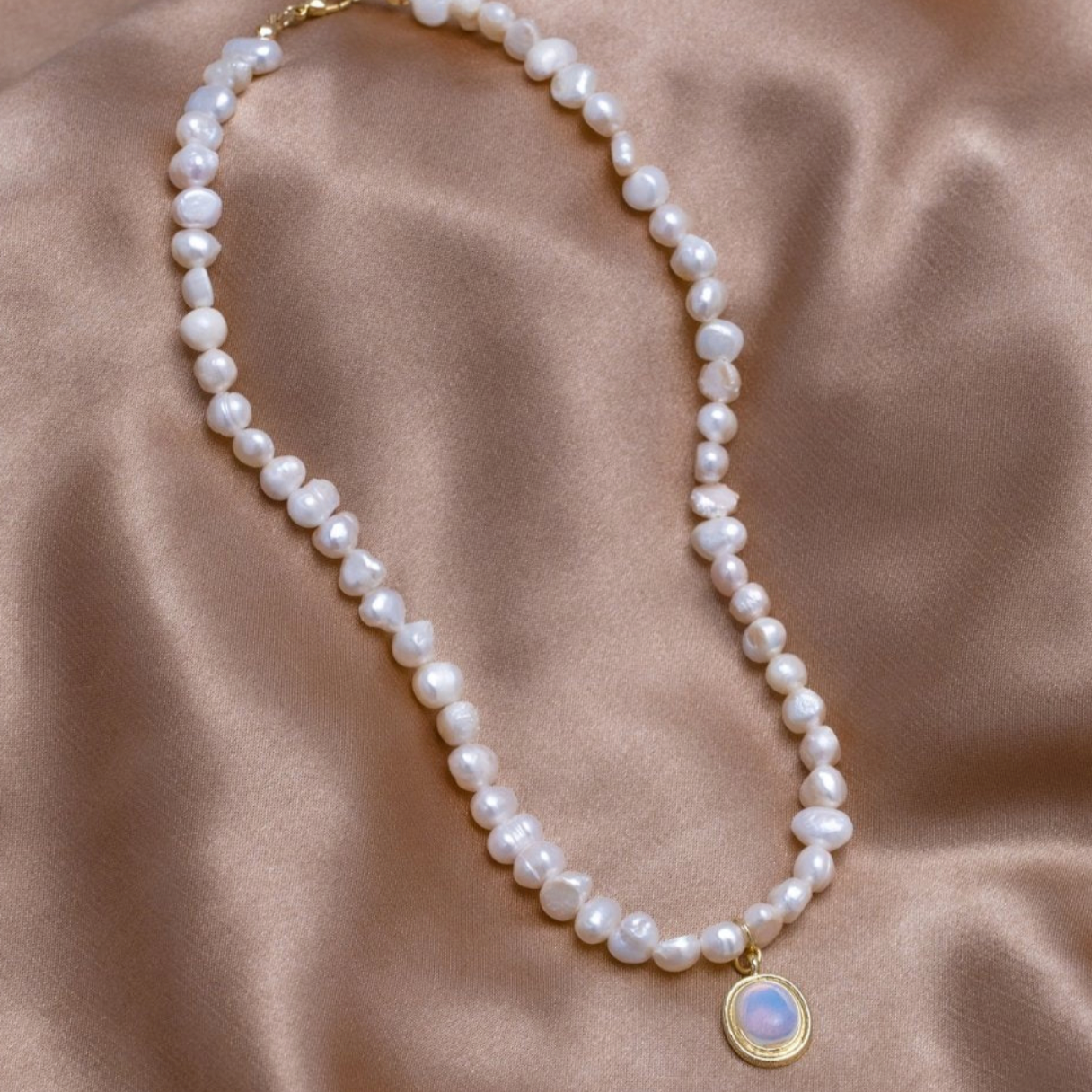 Perlira™ | Moonstone Pearl Necklace