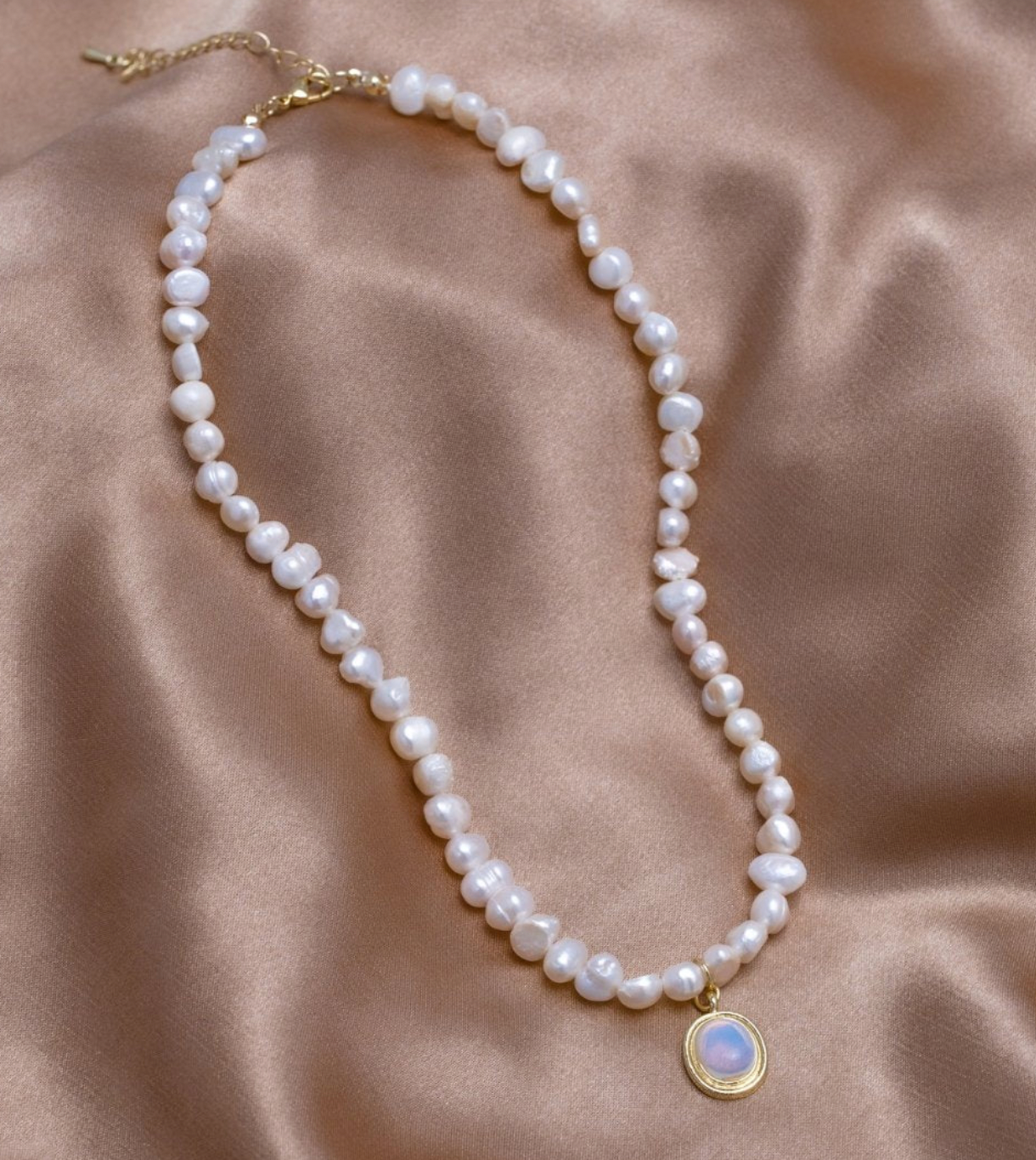 Perlira™ | Moonstone Pearl Necklace