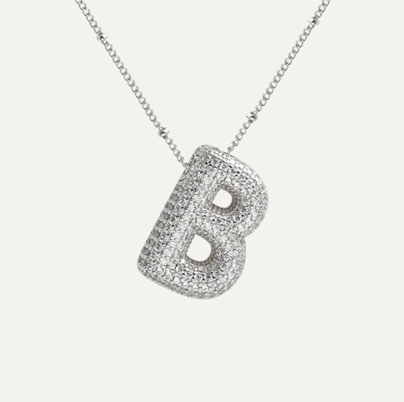 Savanira™ | Diamond Bubble Letter Necklace