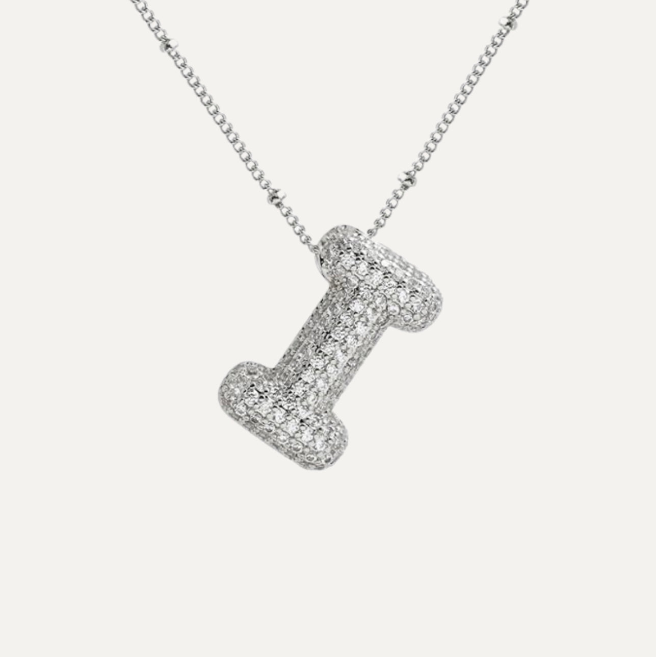 Savanira™ | Diamond Bubble Letter Necklace