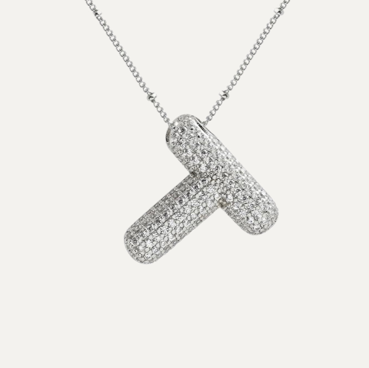 Savanira™ | Diamond Bubble Letter Necklace