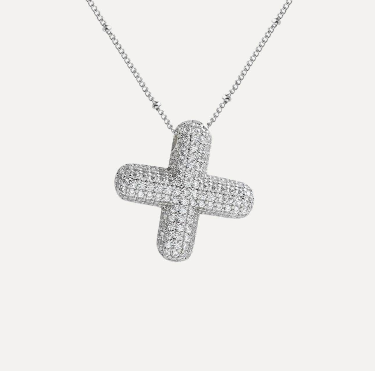 Savanira™ | Diamond Bubble Letter Necklace