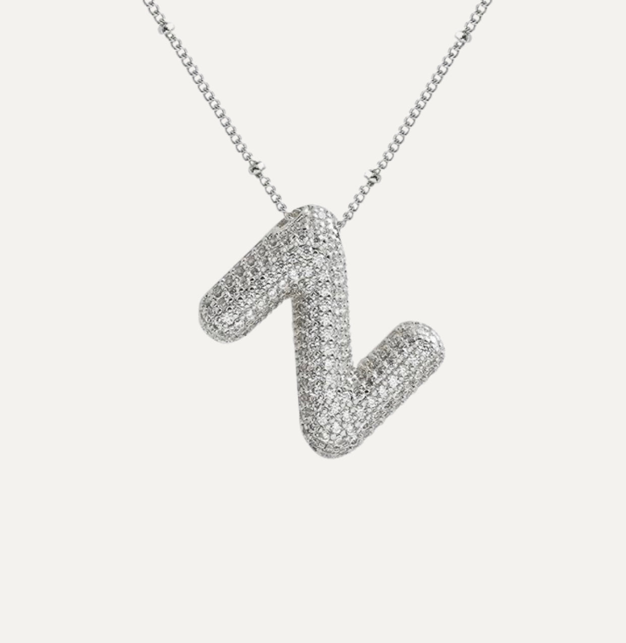 Savanira™ | Diamond Bubble Letter Necklace
