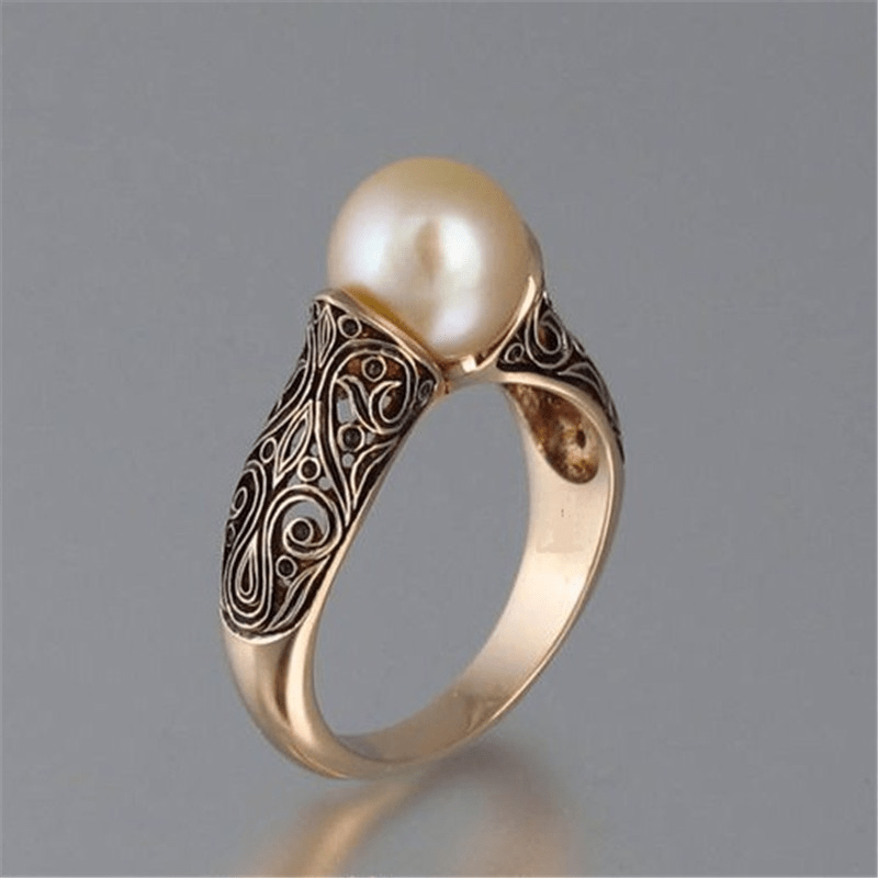 Abrielle™ | Vintage Pearl Golden Ring